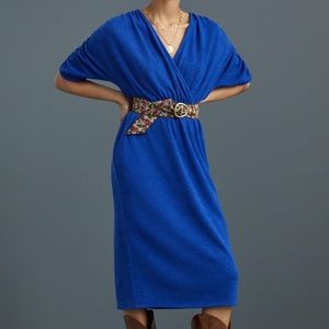 NWT Amadi Anthropologie Blue Dress Size M